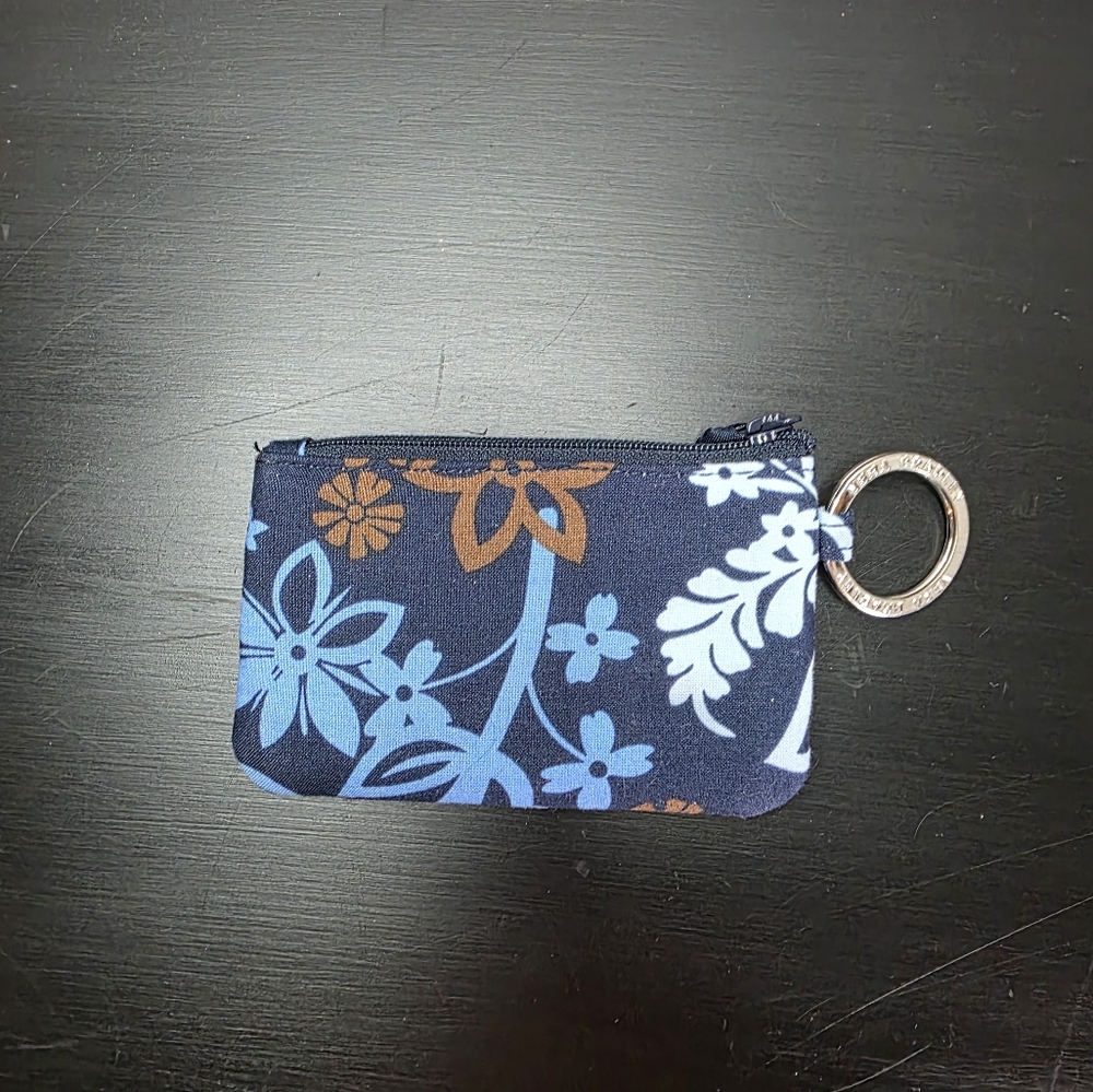 Vera Bradley Floral Patterned Keychain Wallet ID Holder For Lanyard - Picture 4 of 9